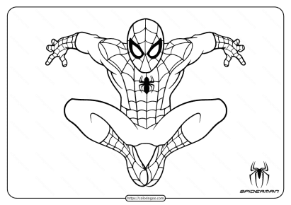 marvel spiderman coloring pages for kids e1598996040804