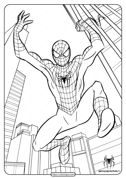 marvel spiderman free printable coloring pages