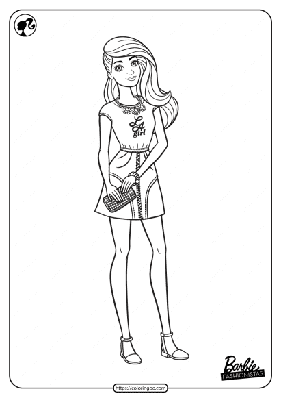 printable barbie fashionistas pdf coloring pages 05