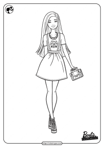 printable barbie fashionistas pdf coloring pages 07