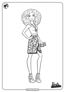 printable barbie fashionistas pdf coloring pages 08