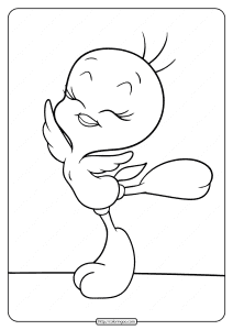 printable cute tweety bird coloring pages