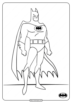 printable dc superhero batman coloring pages