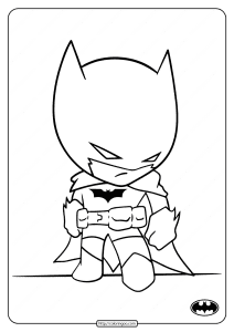 printable cute batman coloring pages for kids