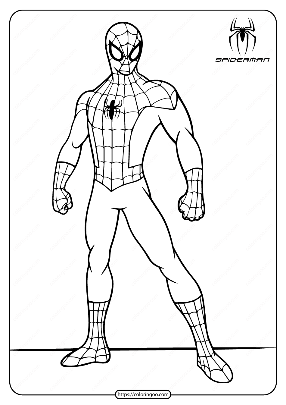 Printable Marvel Spiderman Coloring Pages