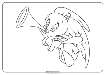 printable tweety angel of love coloring pages