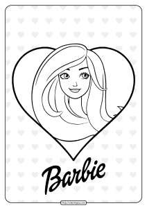 barbie love coloring pages