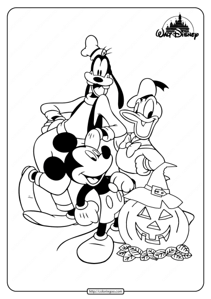 disney halloween coloring pages