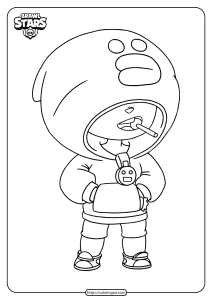 free printable brawl stars leon coloring pages