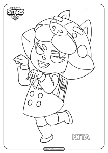 free printable brawl stars shiba nita coloring pages