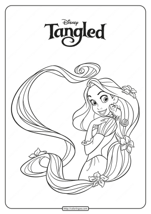 Free Printable Rapunzel Coloring Pages for Kids