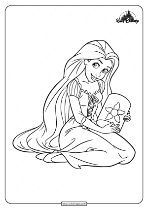 free printable tangled coloring pages for kids