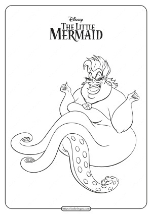 free printable ursula coloring pages