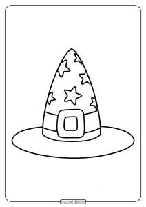 free printable witchs hat coloring pages