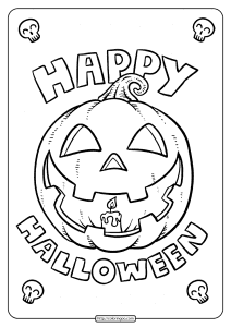 happy halloween coloring pages