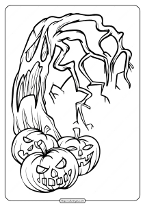 horrible pumpkins coloring pages