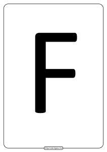 printable a4 size uppercase letters f worksheet