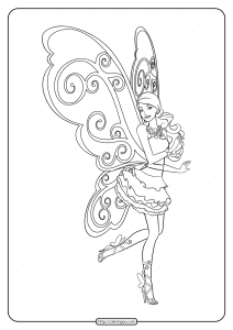 printable barbie fairy secret coloring pages 02