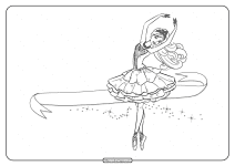 printable barbie pink shoes coloring pages 01