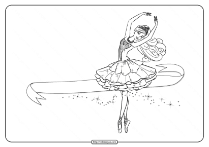 printable barbie pink shoes coloring pages 01