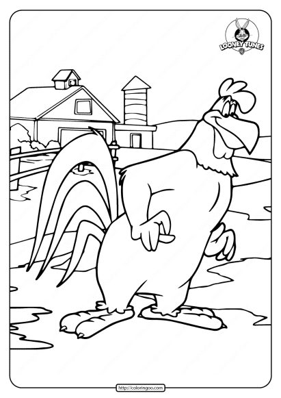 printable foghorn leghorn coloring pages