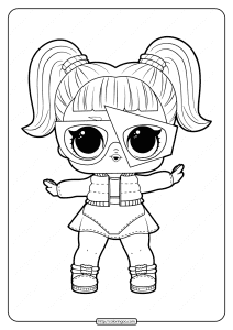 printable lol surprise glamstronaut coloring pages