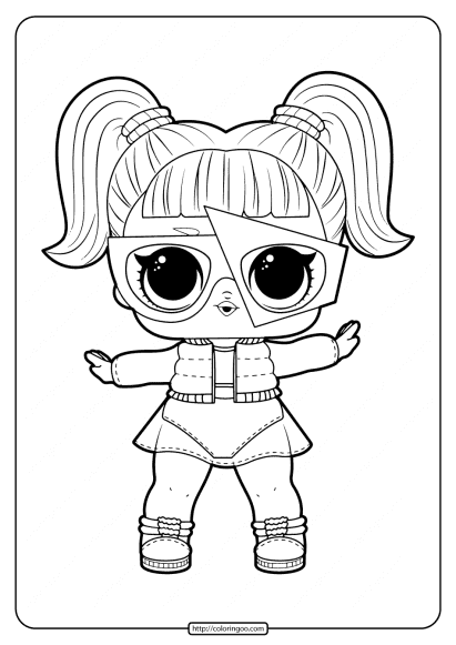 printable lol surprise glamstronaut coloring pages