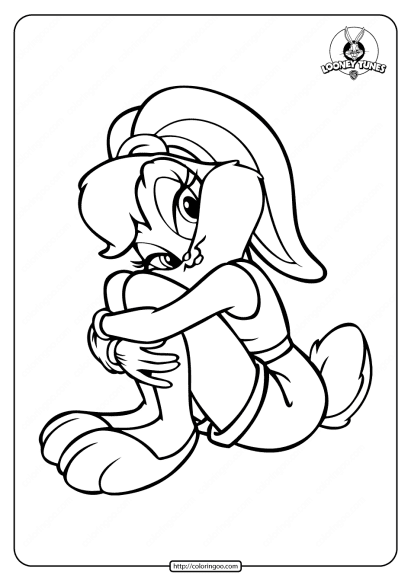 printable looney tunes lola coloring pages