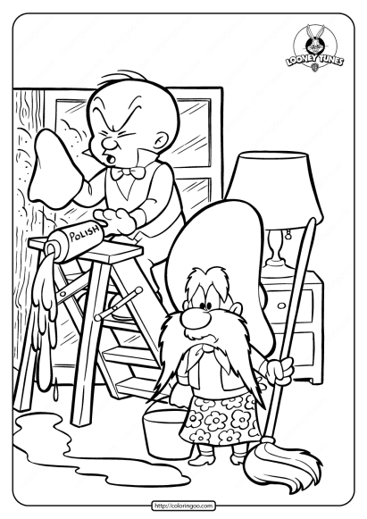 printable yosemite sam pdf coloring pages