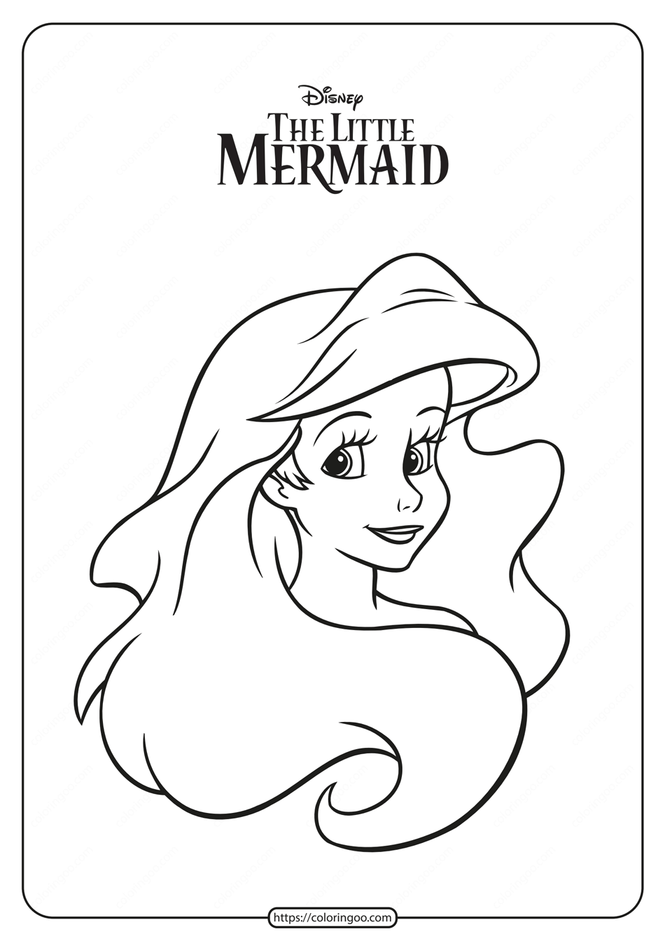The Little Mermaid Ariel Pdf Coloring Pages