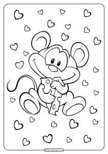 cute little mouse coloring pages