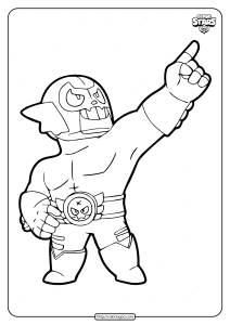 el rudo primo brawl stars coloring pages