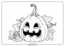 happy jack o lantern coloring pages