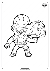 Hot Rod Brock Brawl Stars Coloring Pages