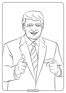 printable donald trump coloring pages