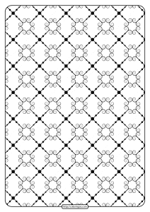 printable geometric pattern pdf coloring page 024