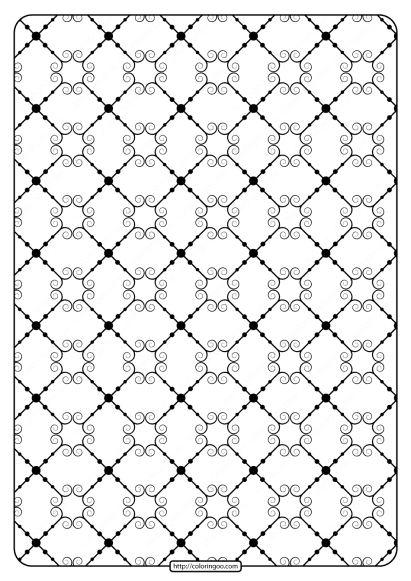 printable geometric pattern pdf coloring page 024