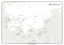 printable map of asia countries pdf worksheet