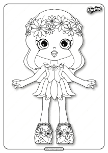 printable shopkins daisy petals coloring pages