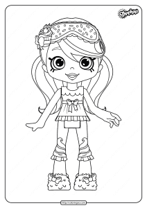 printable shopkins jessicake coloring pages