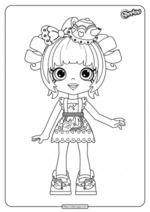 Printable Shopkins Tippy Teapot Coloring Pages