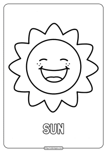 printable sun coloring pages