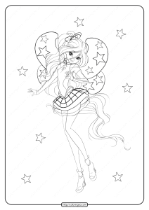 printable winx cosmix bloom coloring pages