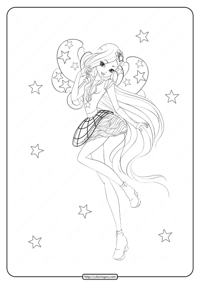 printable winx cosmix stella coloring pages