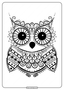 printables cute owl coloring pages