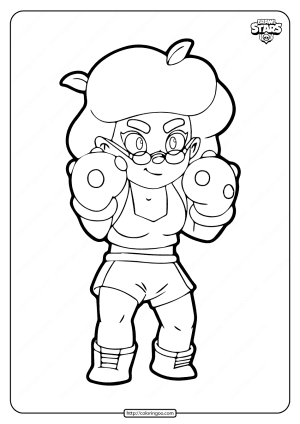 rosa brawl stars coloring pages