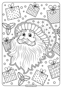 santa claus coloring pages for kids