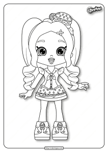 shopkins chelsea cheeseburger coloring pages