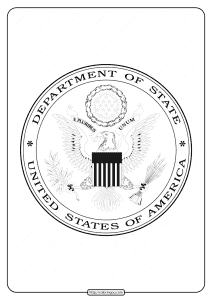 united states of america department of state coloring