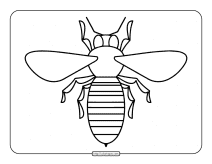 bee coloring pages